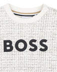 Felpa per neonato Boss Kids con logo - Ninna Nanna