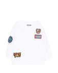 Felpa per neonato Moschino Kids con patch - Ninna Nanna