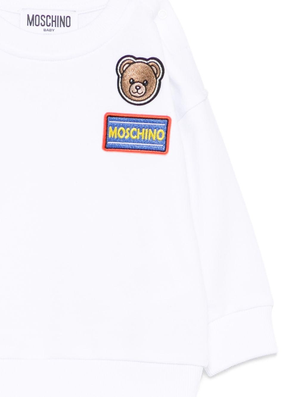 Felpa per neonato Moschino Kids con patch - Ninna Nanna