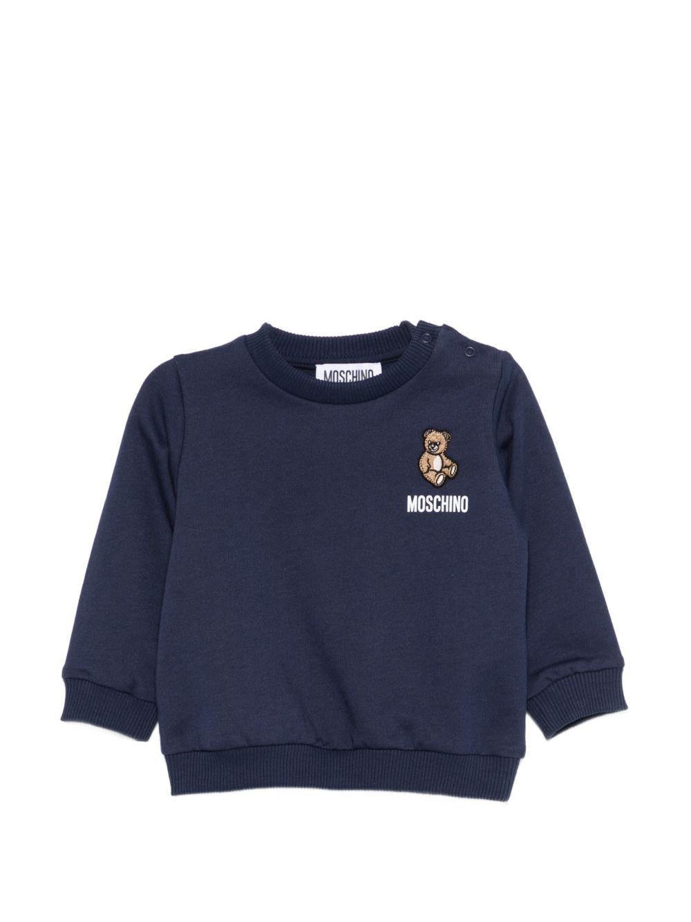 Felpa per neonato Moschino Kids con teddy - Ninna Nanna