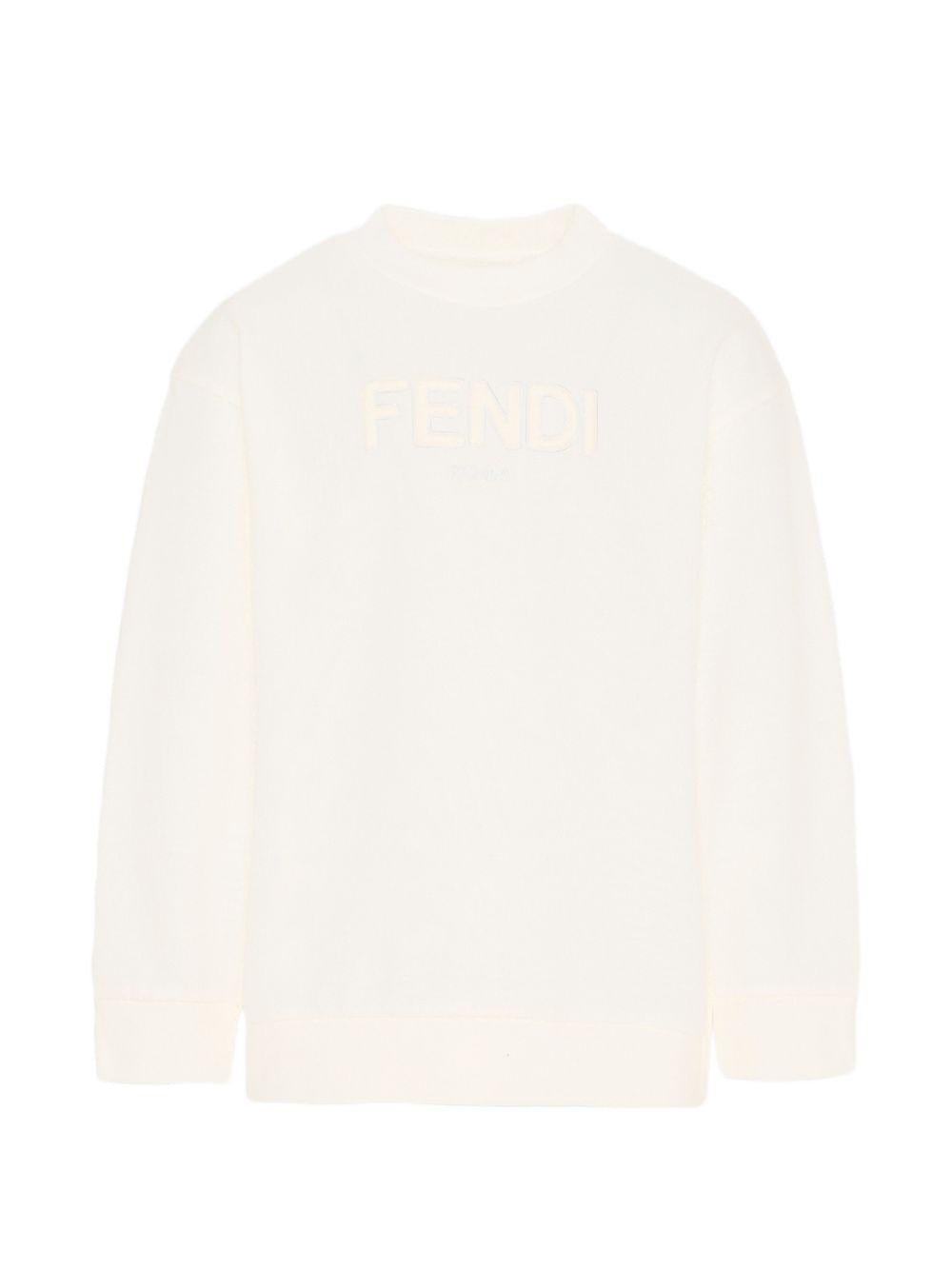 Felpa unisex Fendi Kids con logo - Ninna Nanna
