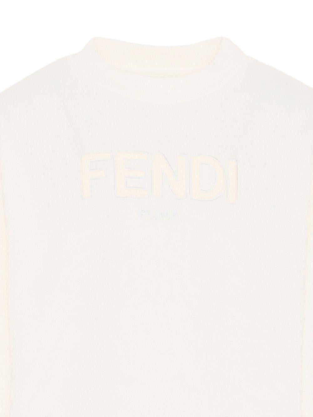 Felpa unisex Fendi Kids con logo - Ninna Nanna