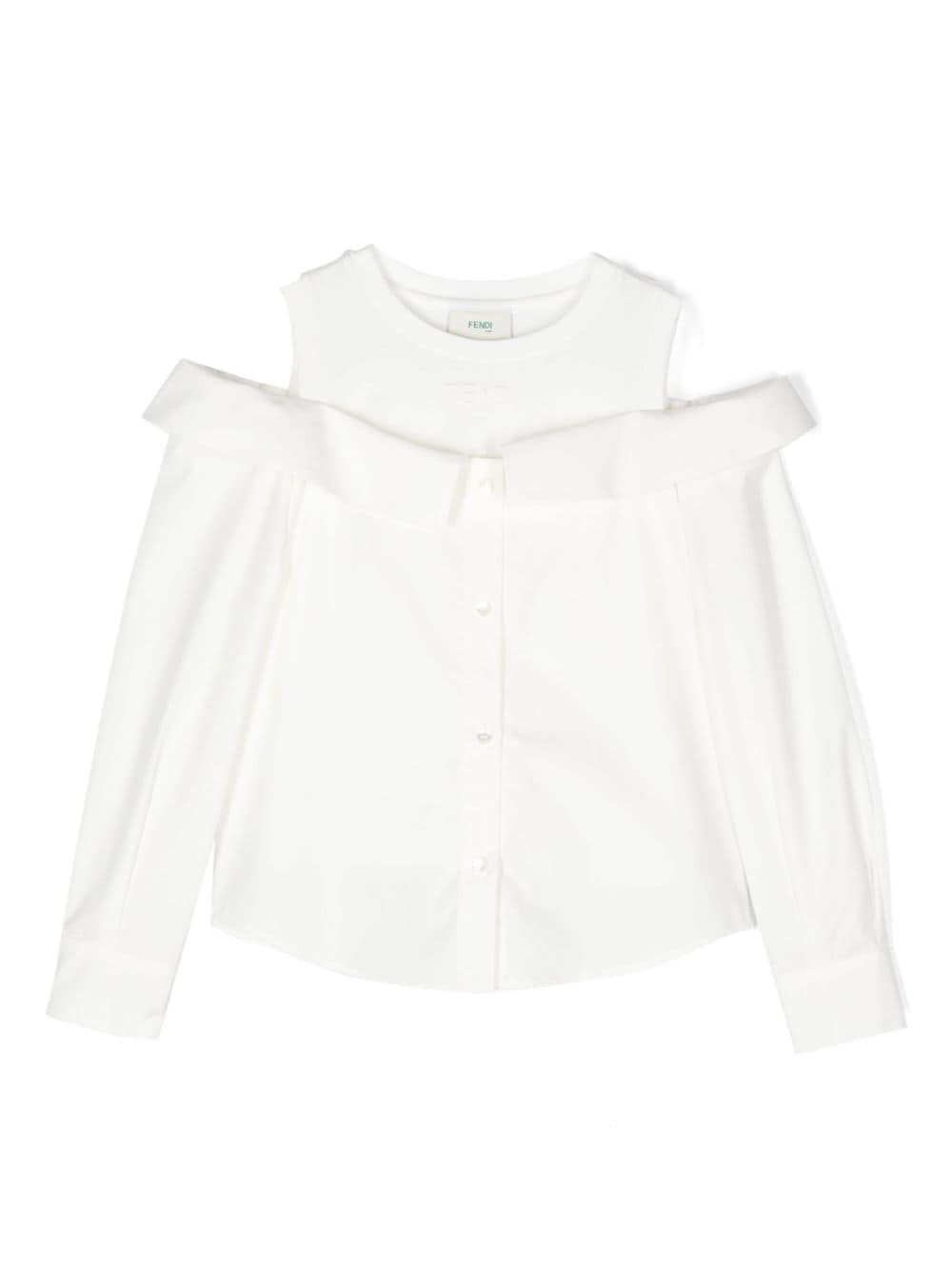 Fendi Kids camicia in popeline - Ninna Nanna