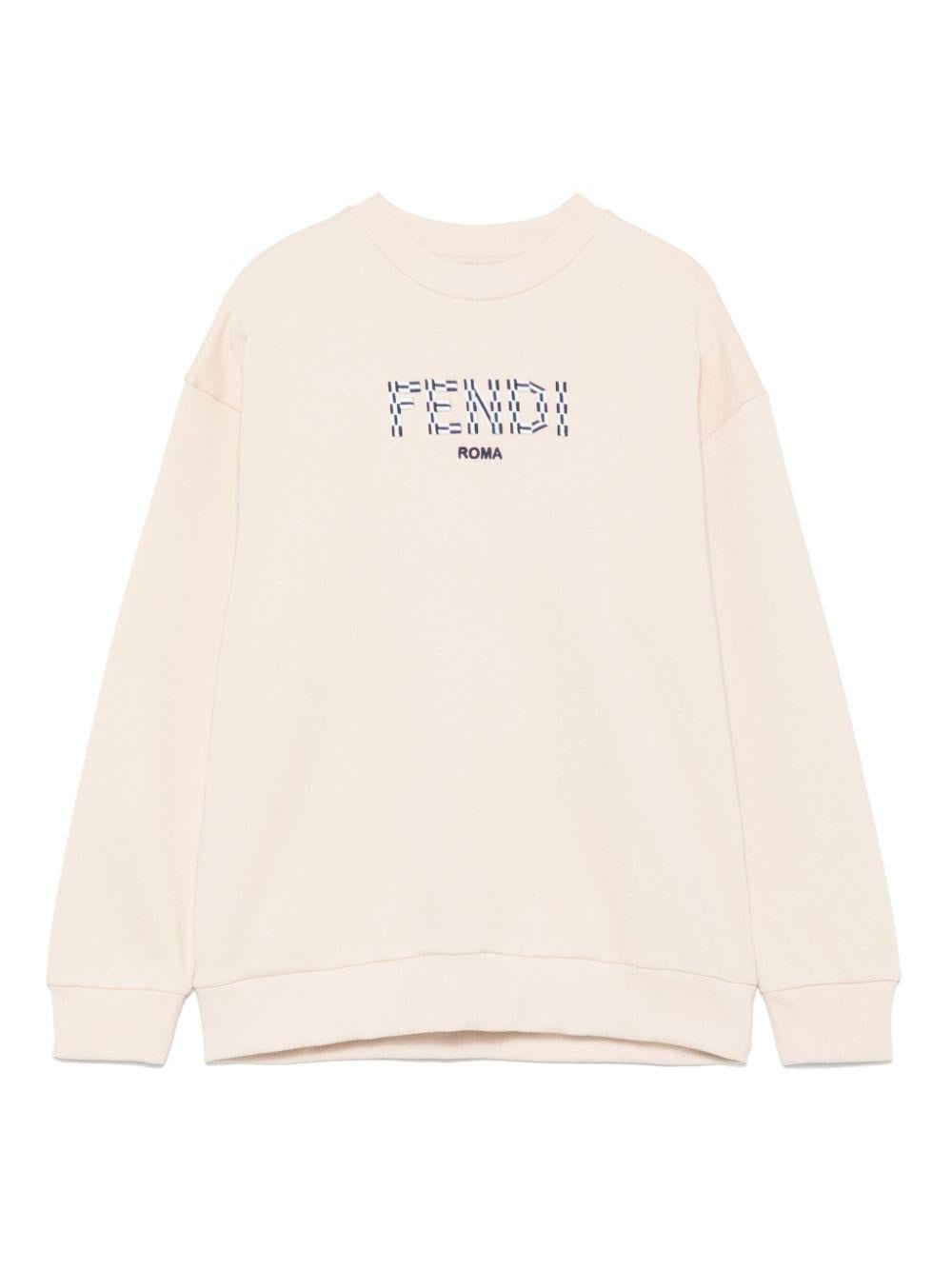 Fendi Kids felpa con logo - Ninna Nanna