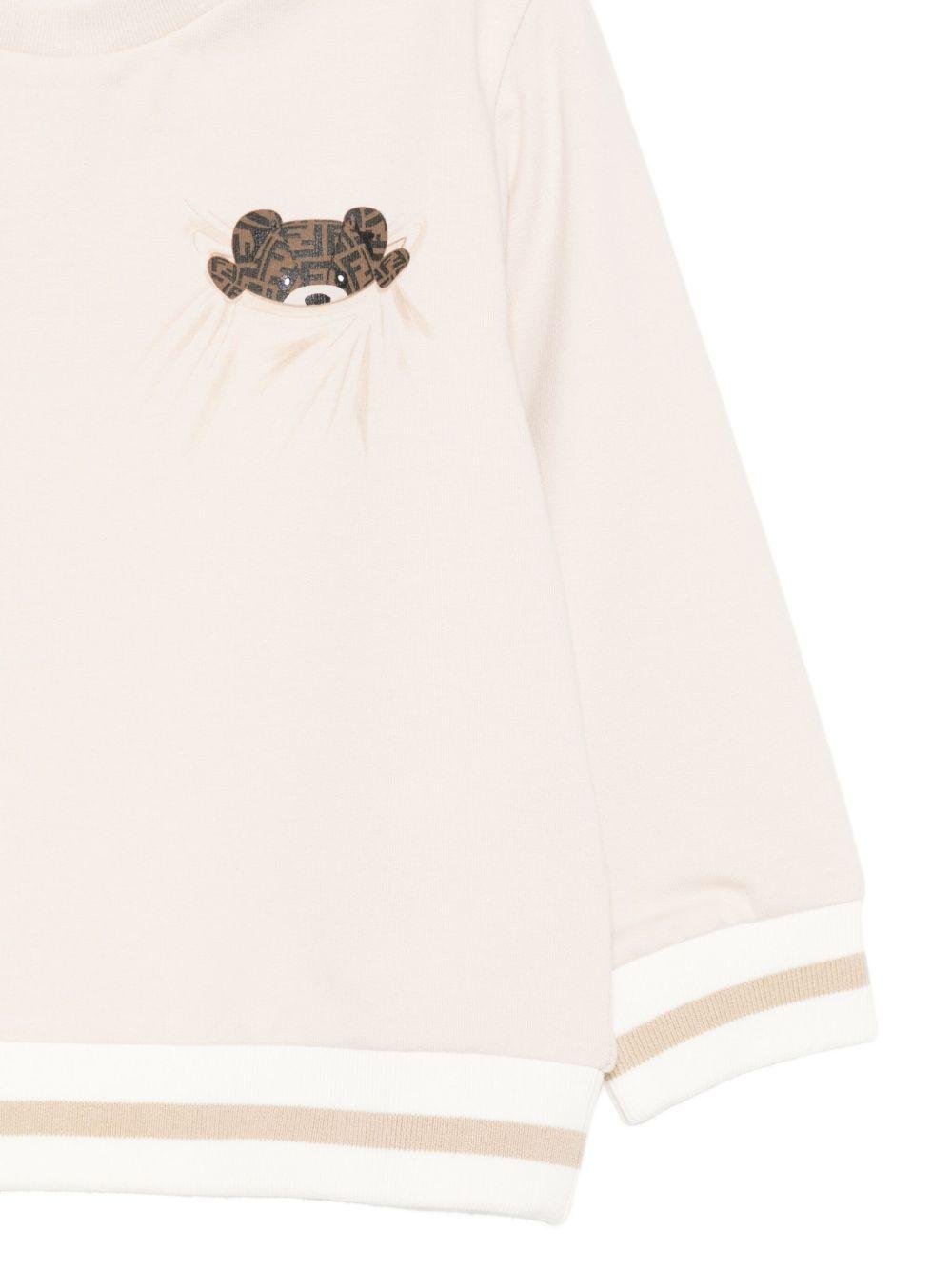 Fendi Kids felpa con orsetto - Ninna Nanna