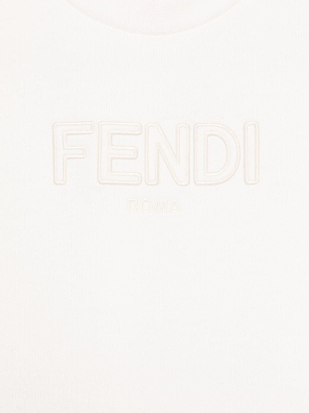 Fendi Kids felpa con ricamo - Ninna Nanna