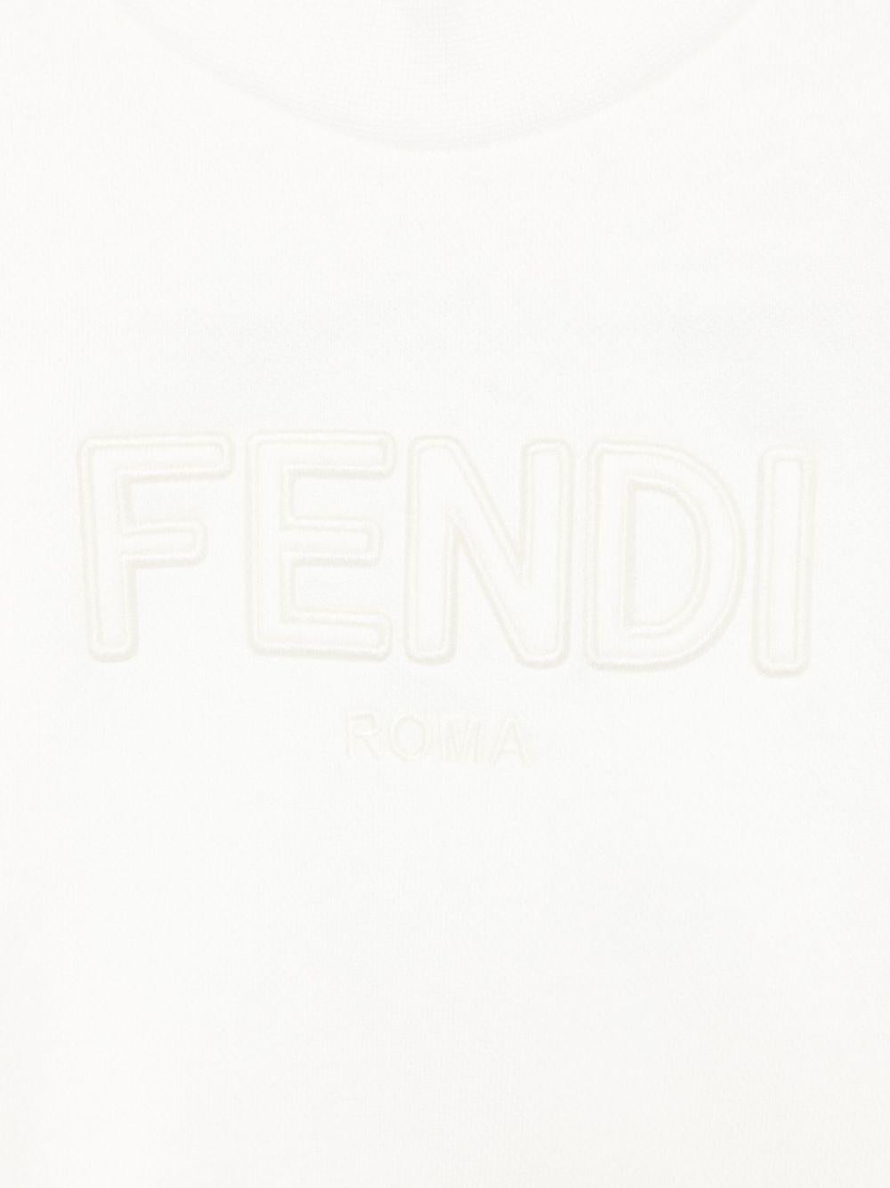 Fendi Kids felpa con ricamo - Ninna Nanna