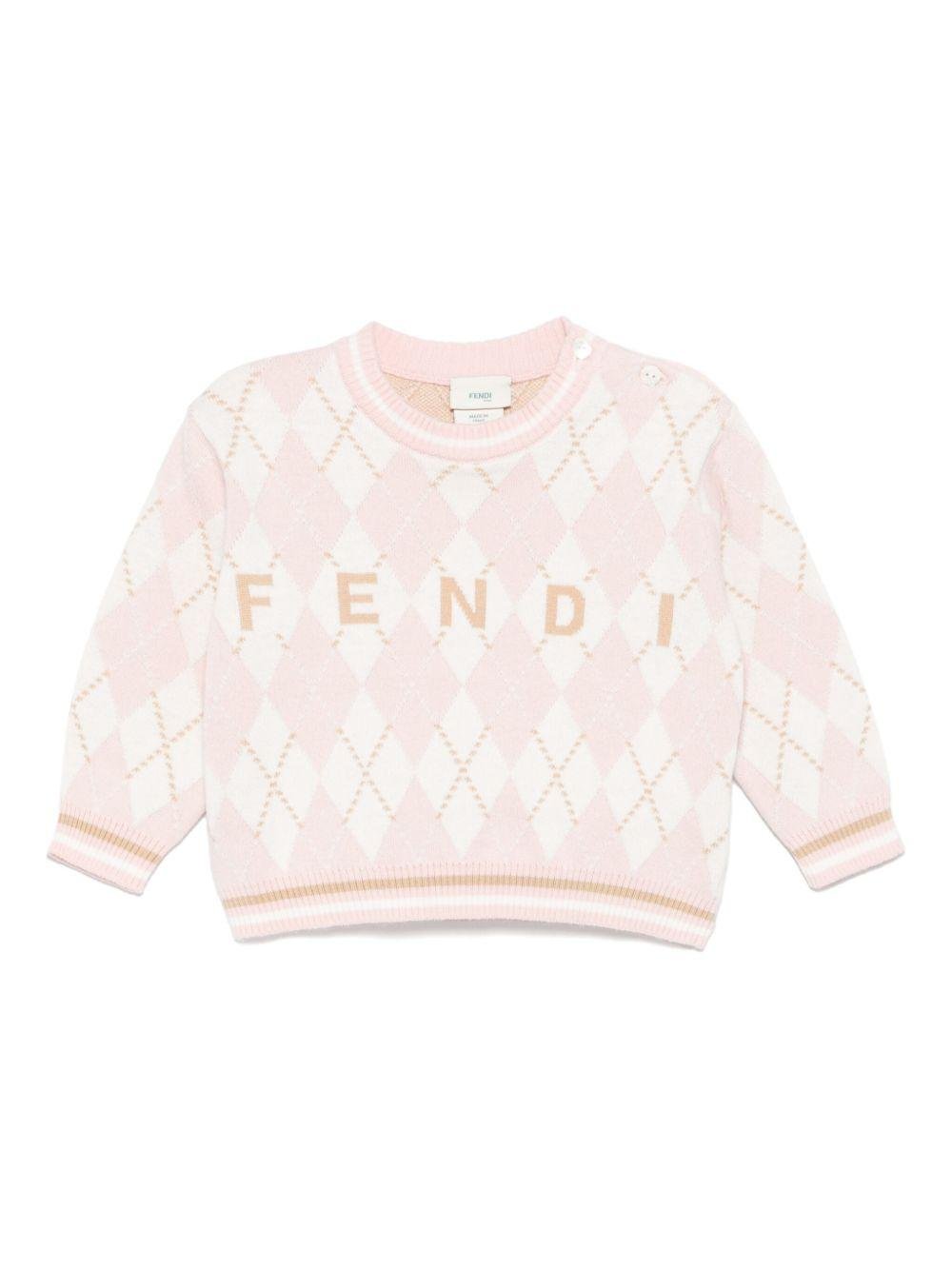 Fendi Kids maglione con logo - Ninna Nanna
