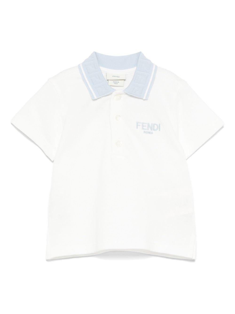 Fendi Kids polo con logo - Ninna Nanna