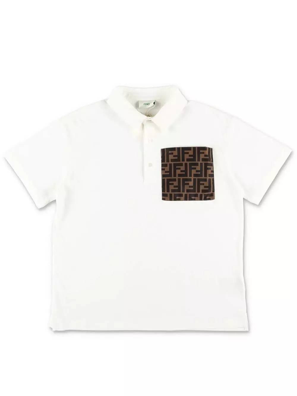 Fendi Kids polo con logo - Ninna Nanna