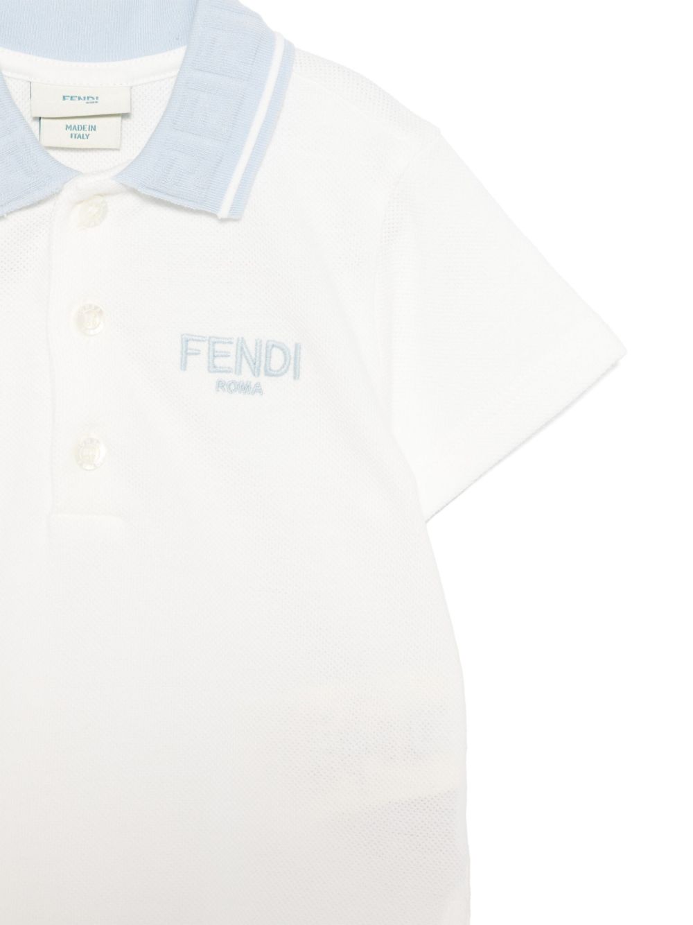 Fendi Kids polo con logo - Ninna Nanna