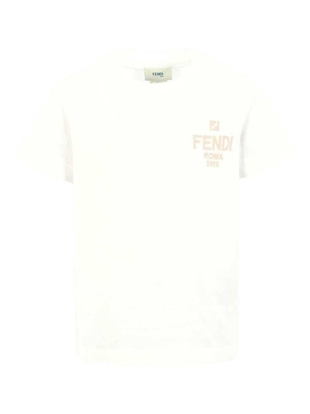 Fendi Kids t-shirt con logo ricamato - Ninna Nanna