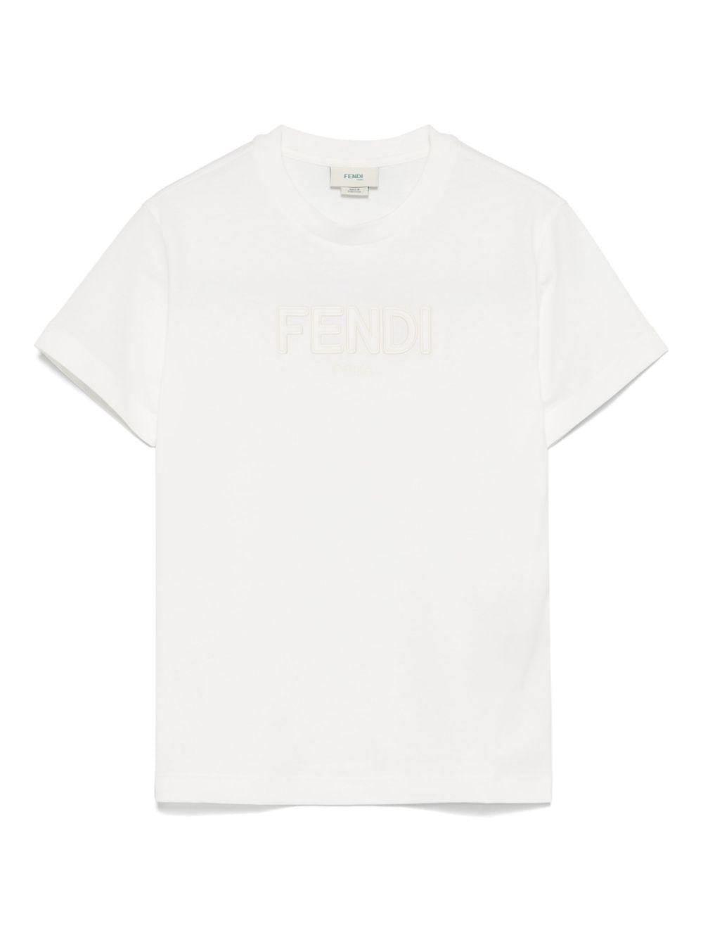 Fendi Kids t-shirt con ricamo - Ninna Nanna