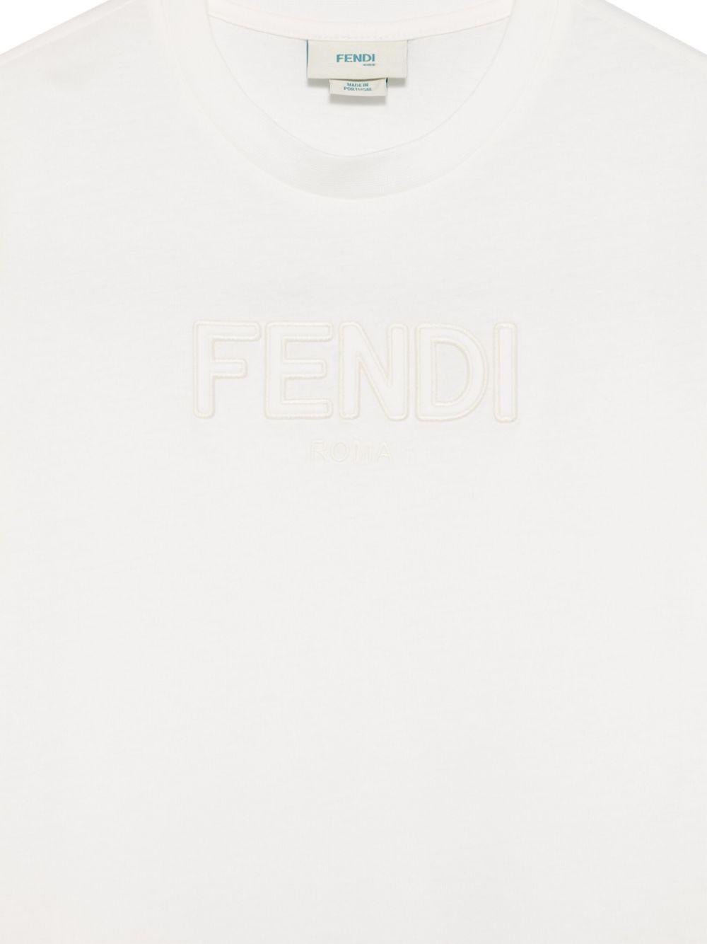 Fendi Kids t-shirt con ricamo - Ninna Nanna