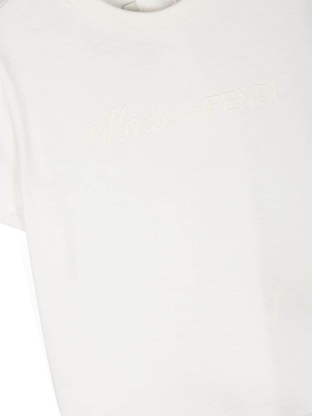 Fendi Kids t-shirt con ricamo - Ninna Nanna