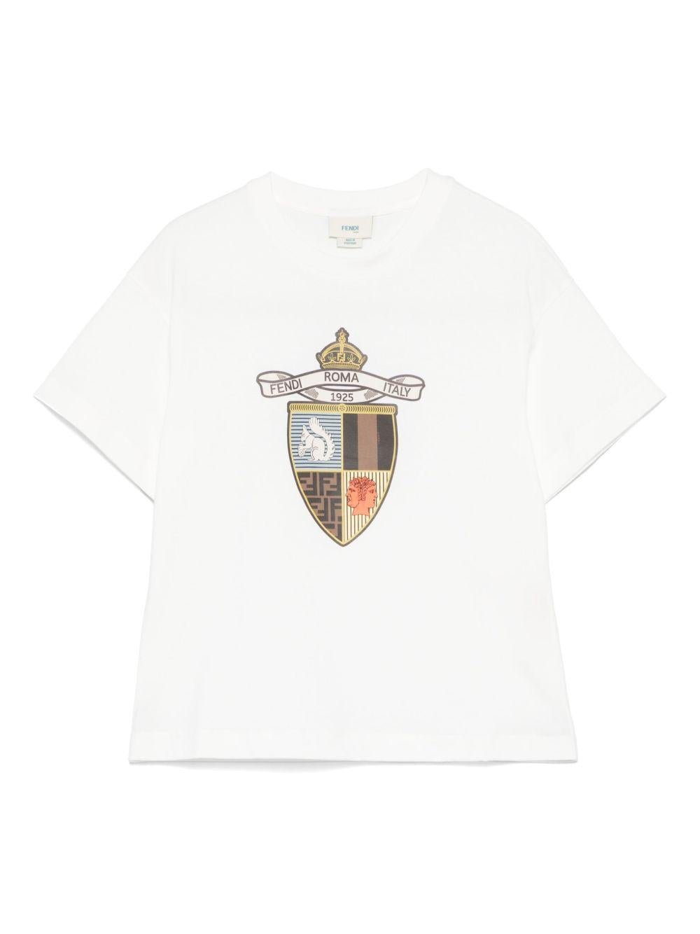 Fendi Kids t-shirt con stemma - Ninna Nanna