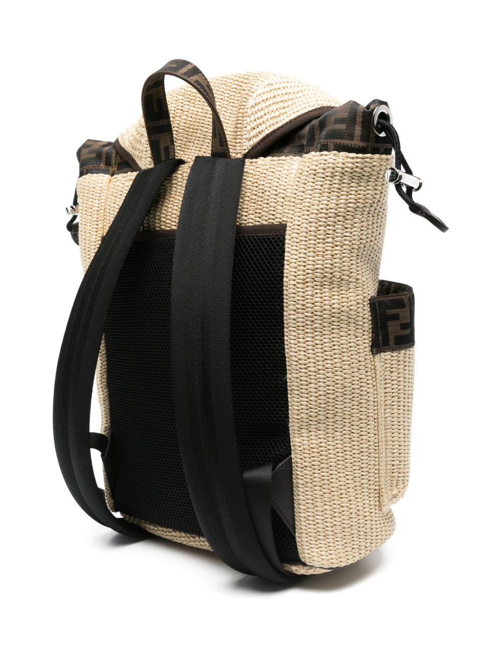 Fendi Kids zaino in rafia - Ninna Nanna