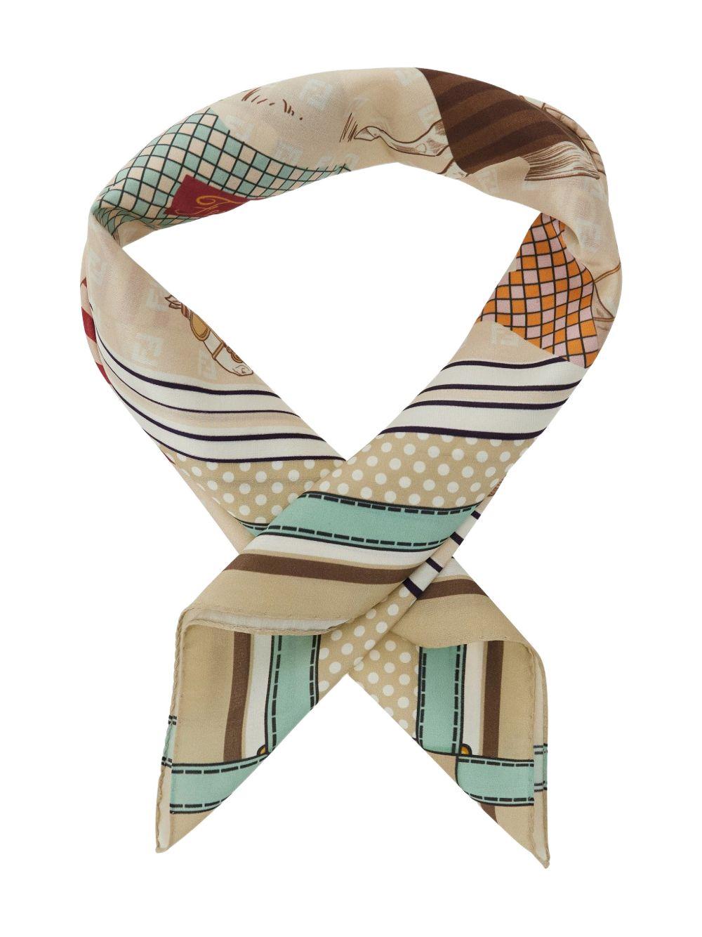 Foulard per bambina Fendi Kids con stampa - Ninna Nanna