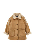 Giacca per bambina Ermanno Scervino Kids scamosciata - Ninna Nanna