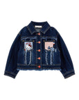 Giacca per bambina Monnalisa di jeans - Ninna Nanna