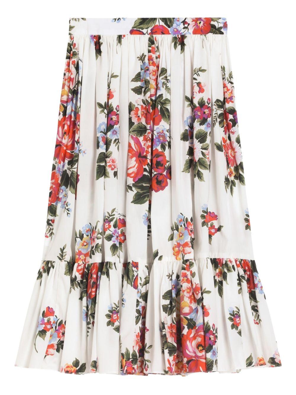 Gonna per bambina Dolce & Gabbana Kids floreale - Ninna Nanna