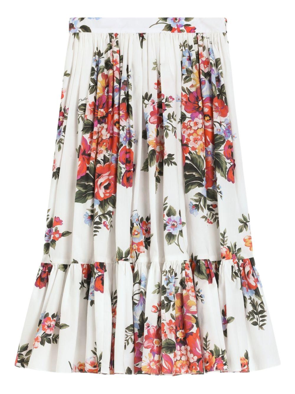 Gonna per bambina Dolce & Gabbana Kids floreale - Ninna Nanna