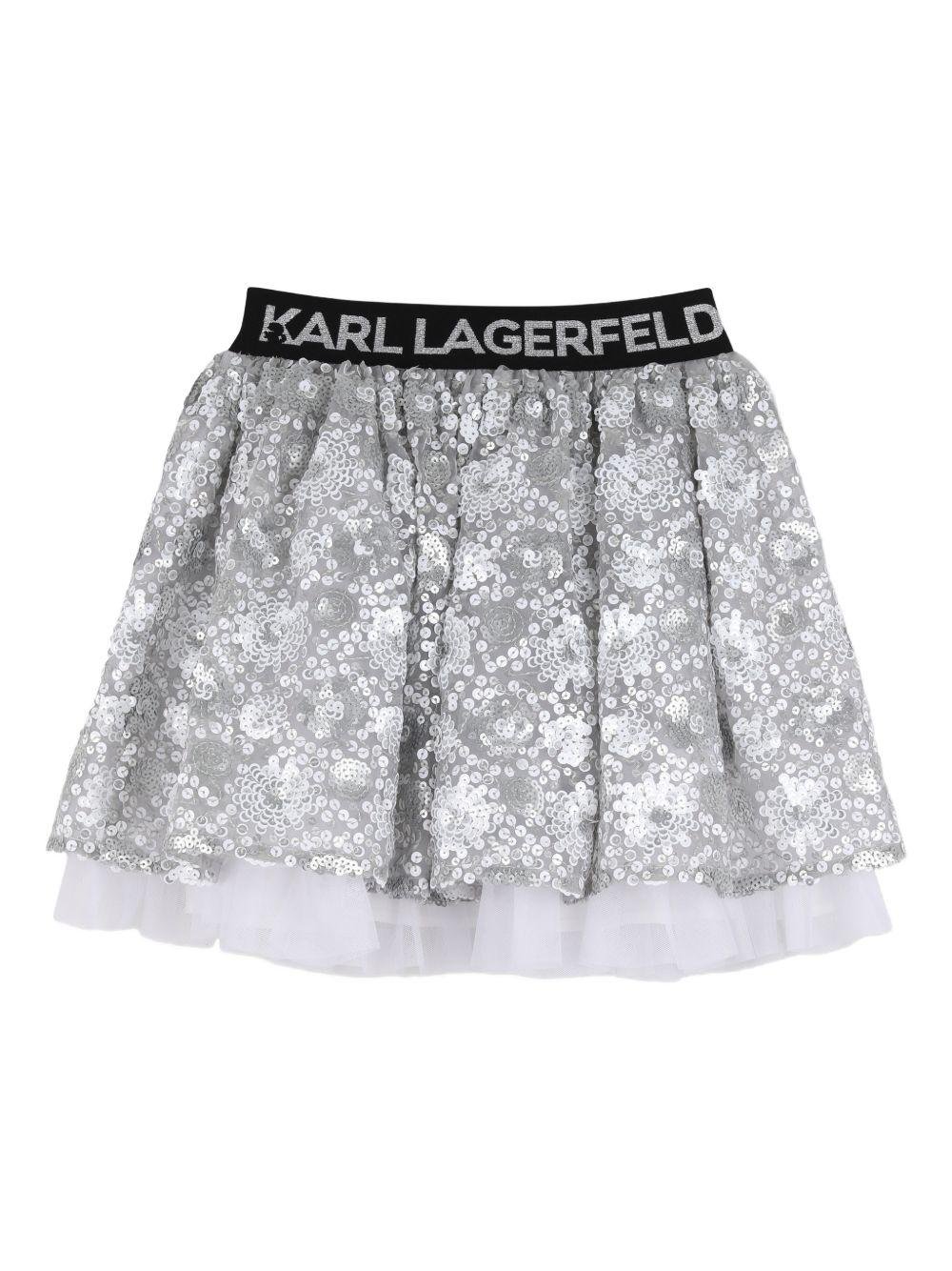 Gonna per bambina Karl Lagerfeld Kids con paillettes - Ninna Nanna