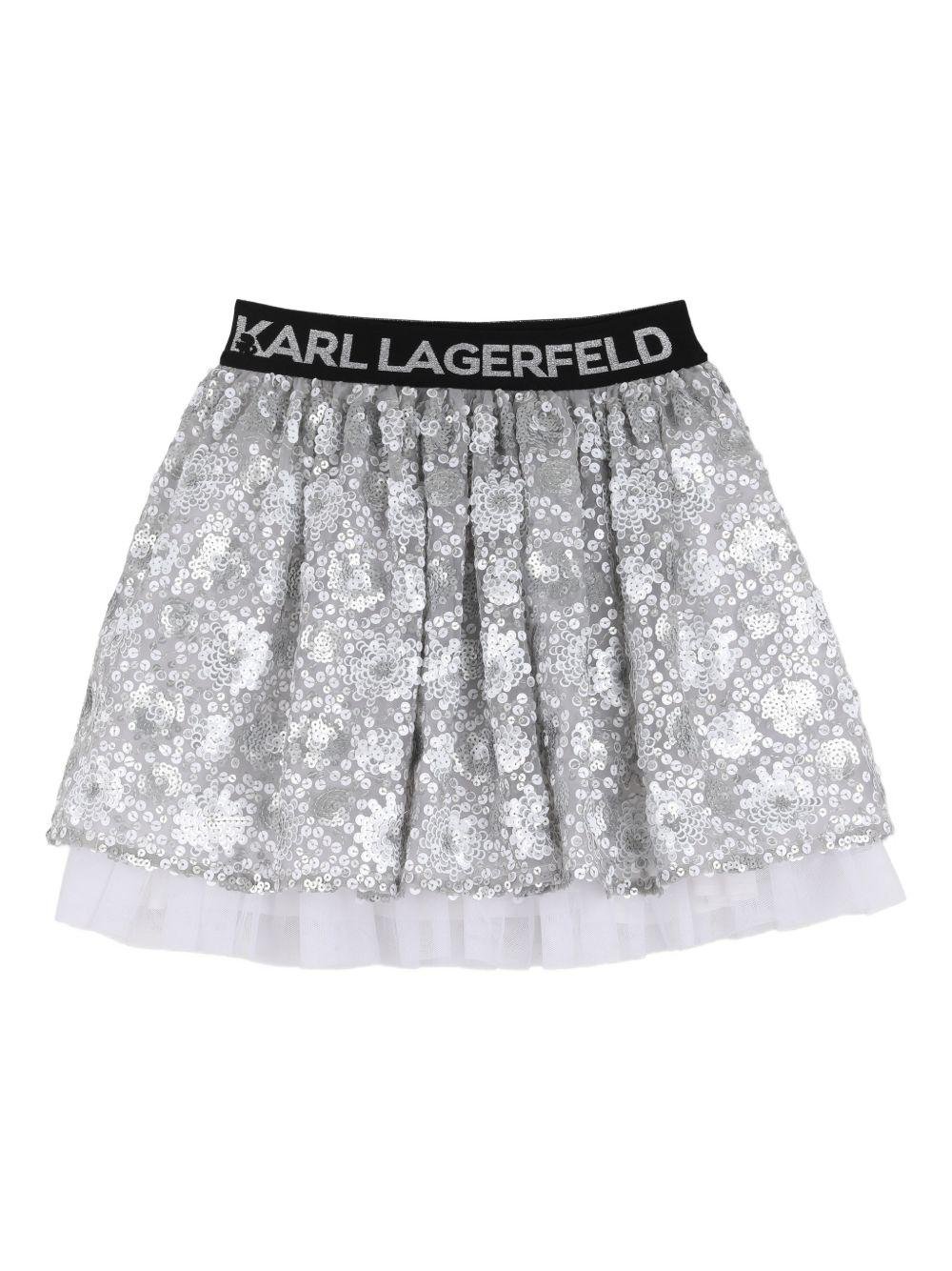 Gonna per bambina Karl Lagerfeld Kids con paillettes - Ninna Nanna