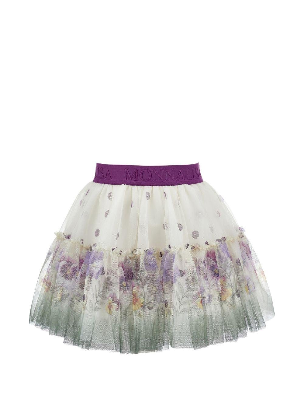 Gonna per bambina Monnalisa a fiori - Ninna Nanna