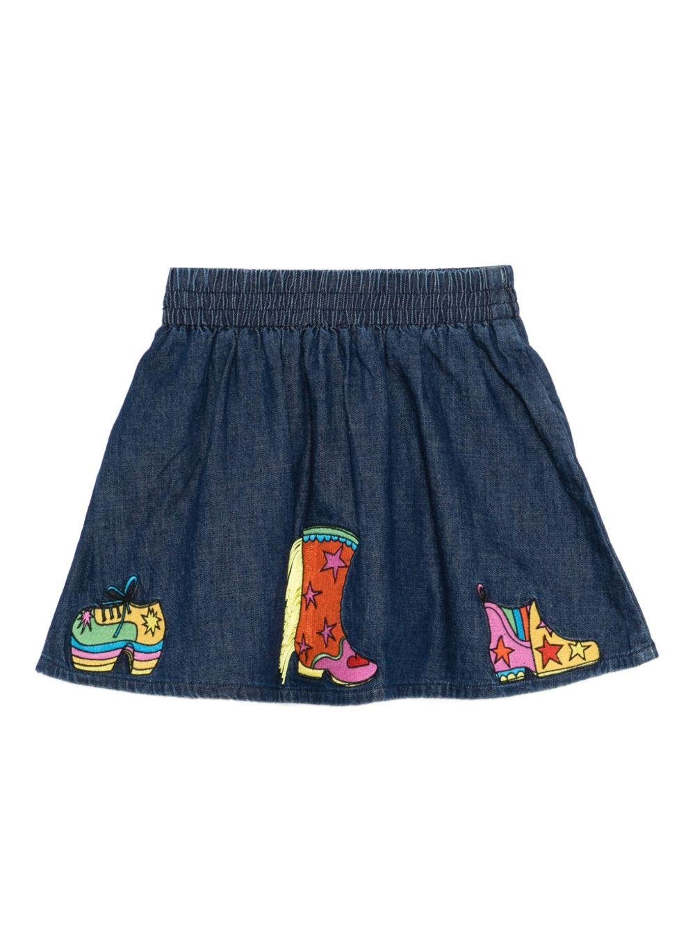 Gonna per bambina Stella McCartney Kids con ricami - Ninna Nanna