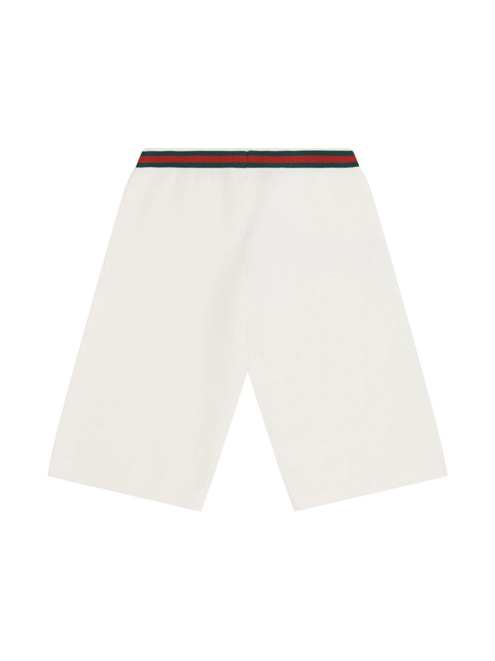 Gucci Kids bermuda con ricamo - Ninna Nanna