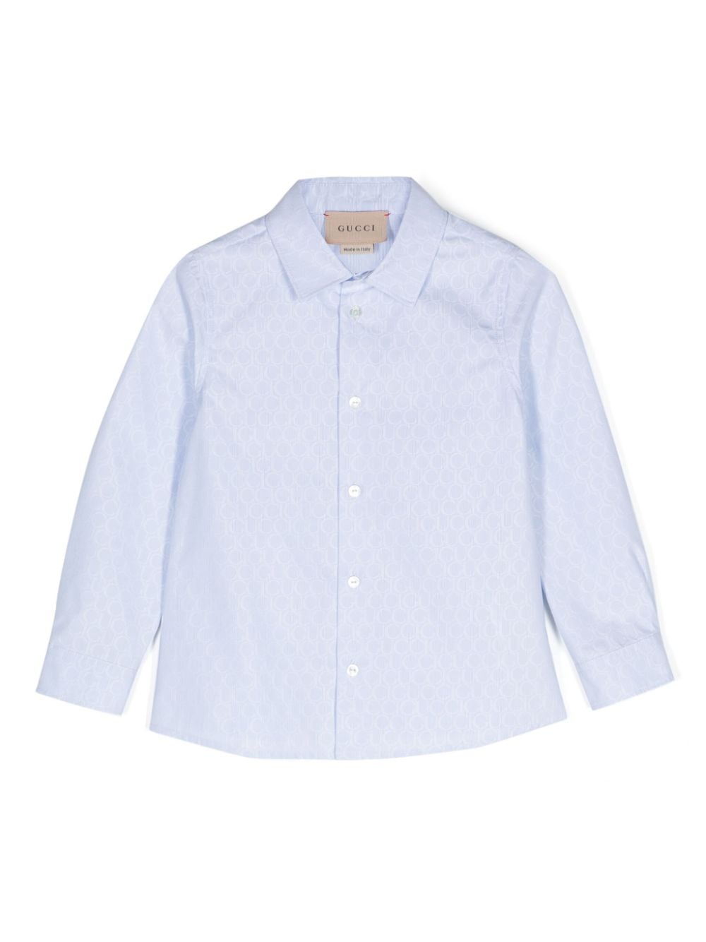 Gucci Kids camicia jacquard - Ninna Nanna