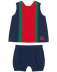 Gucci Kids set gilet e pantaloncini - Ninna Nanna