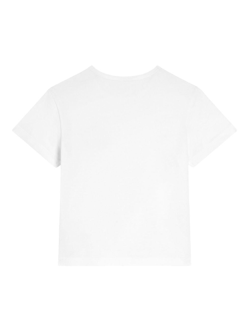 T-shirt per bambino Dolce & Gabbana Kids con placca L4JT7TG7P1T W0800 DOLCE & GABBANA KIDS 