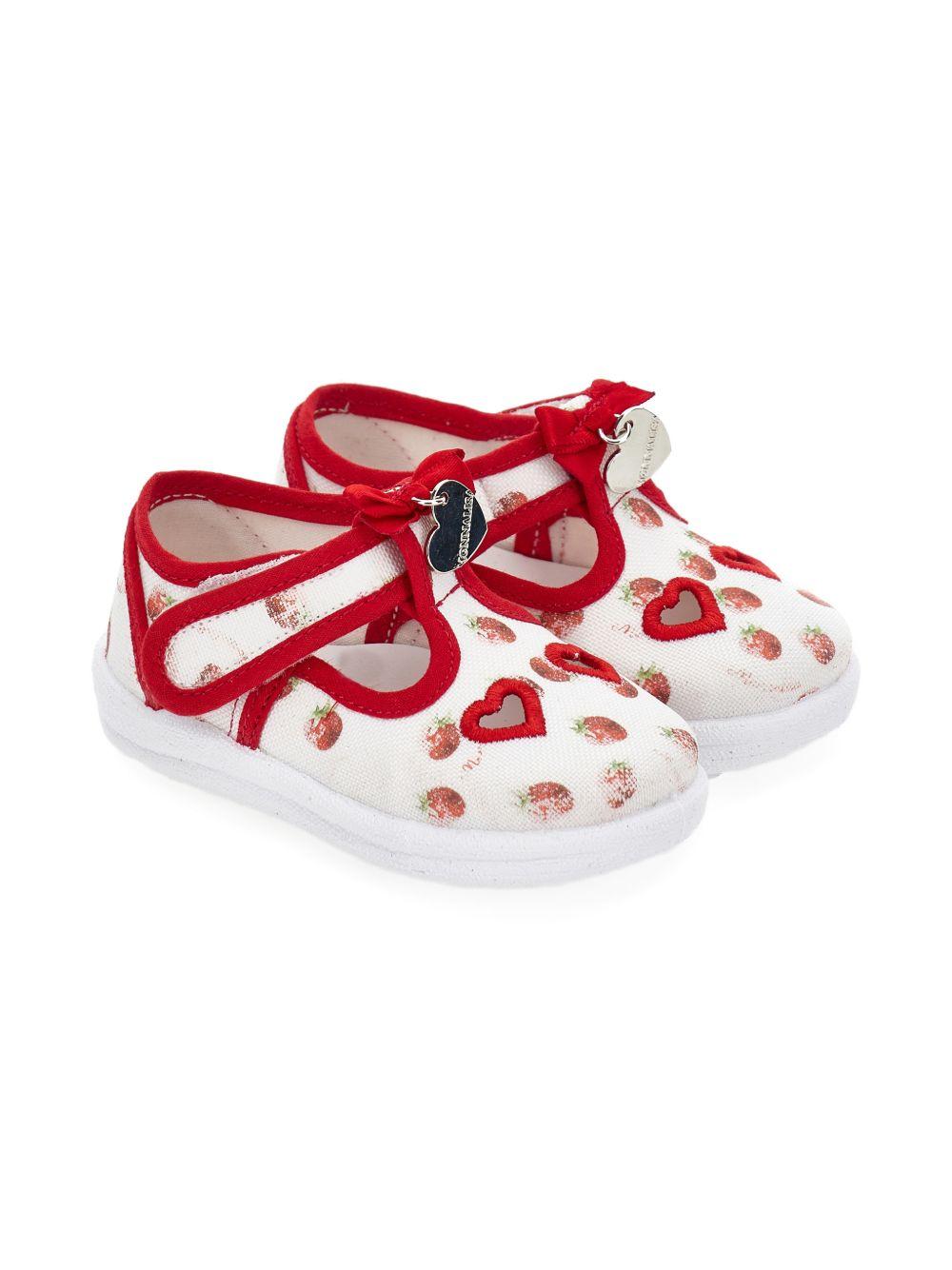 Scarpine per neonata Monnalisa con stampa 83G0037713 9944 MONNALISA 