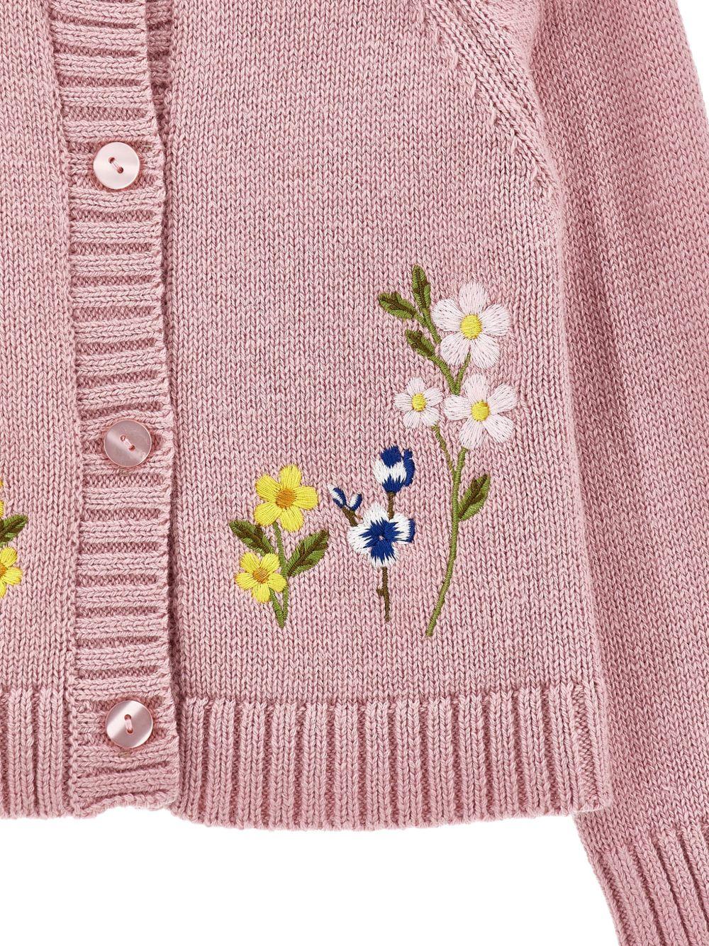 Cardigan per neonata Monnalisa con fiori 39H8048060 0094 MONNALISA 