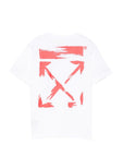 T-shirt per bambino Off White Kids con logo OBAA002S26JER006 110 OFF WHITE KIDS 