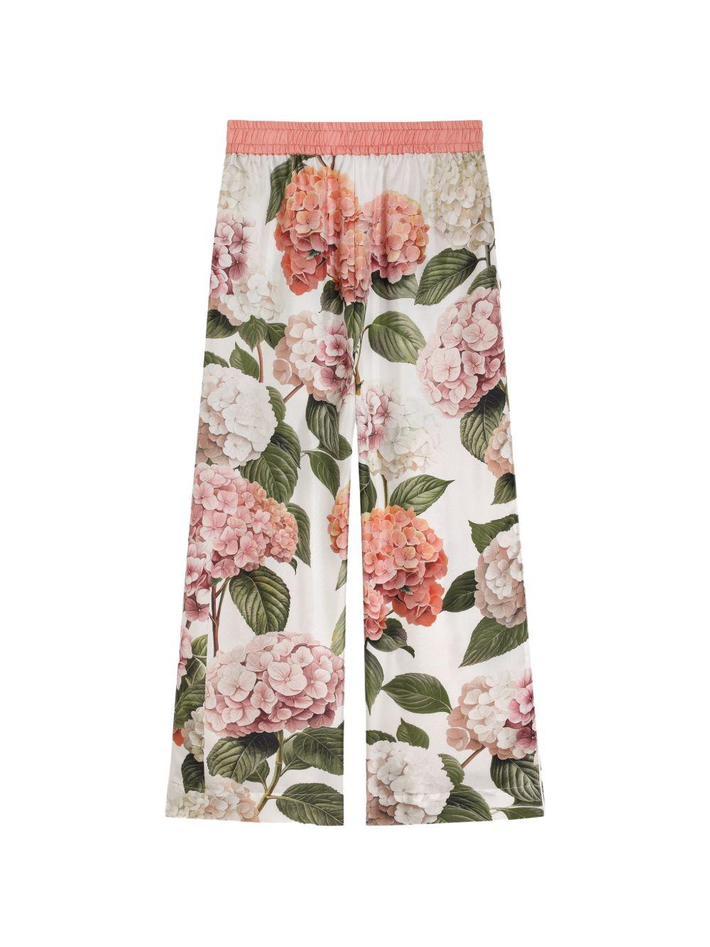 Pantalone per bambina Dolce & Gabbana Kids a fiori L53P36HI118 HF5XG DOLCE & GABBANA KIDS 