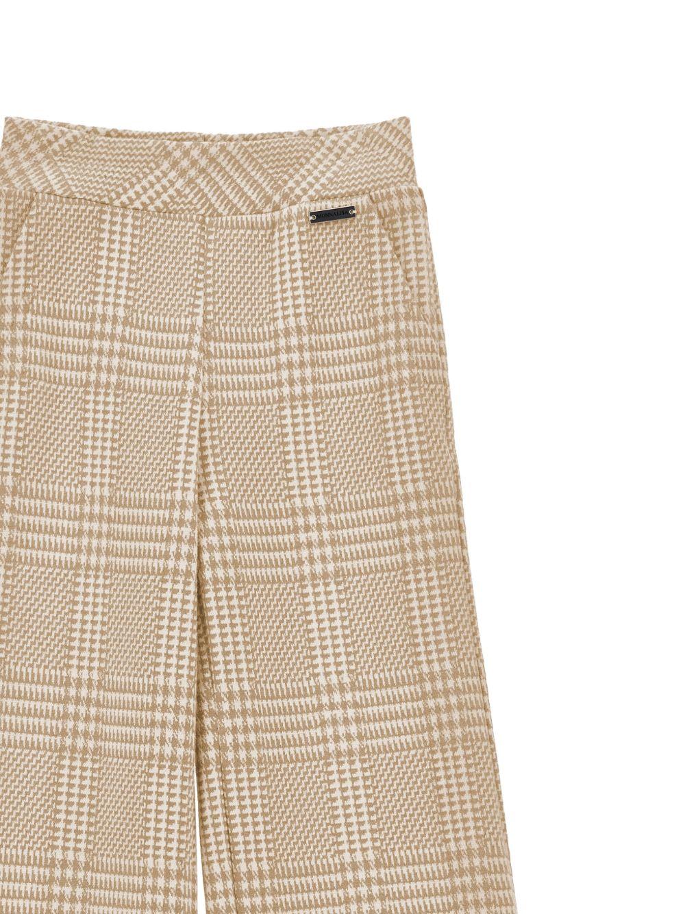 Pantaloni per bambina Monnalisa pied de poule 17H4068217 0203 MONNALISA 