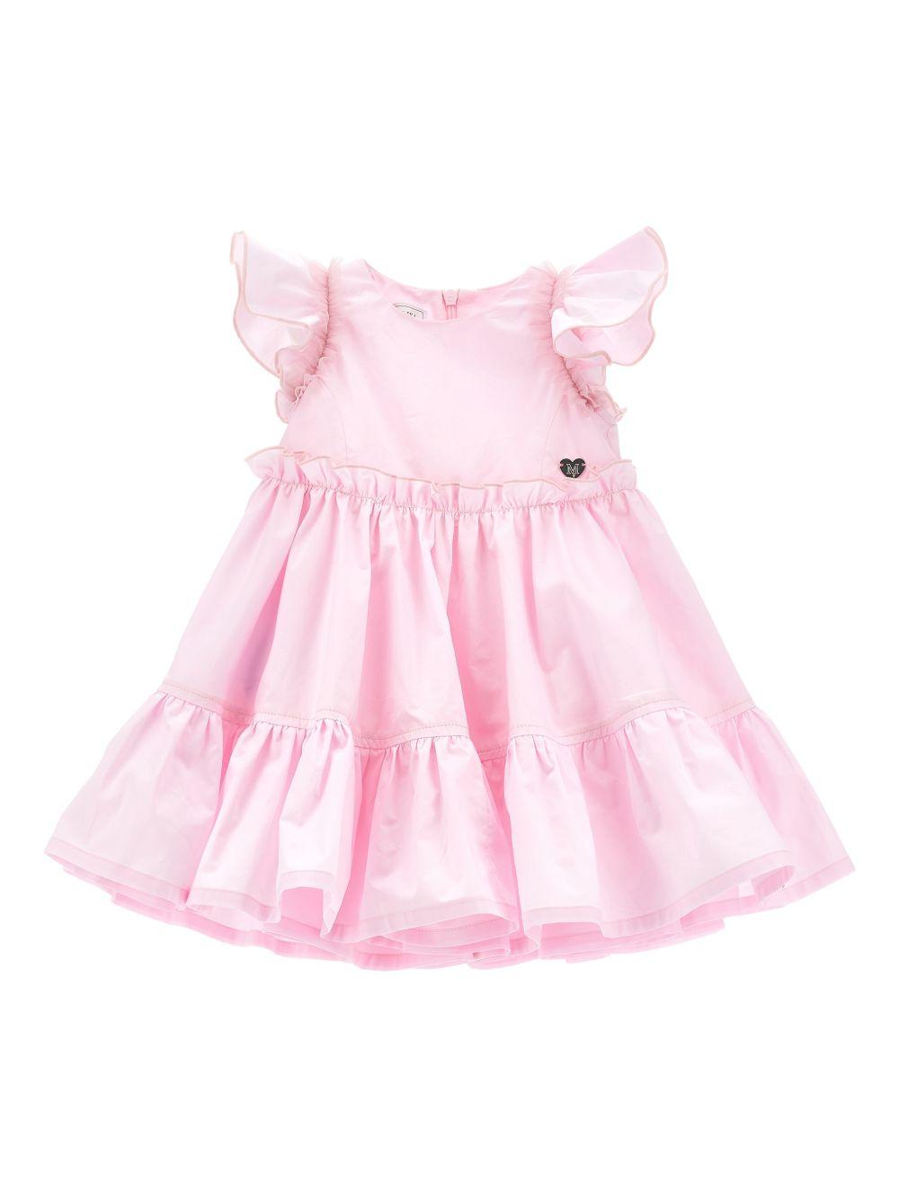 Abito per neonata Monnalisa con rouches 37G9037116 0090 MONNALISA 