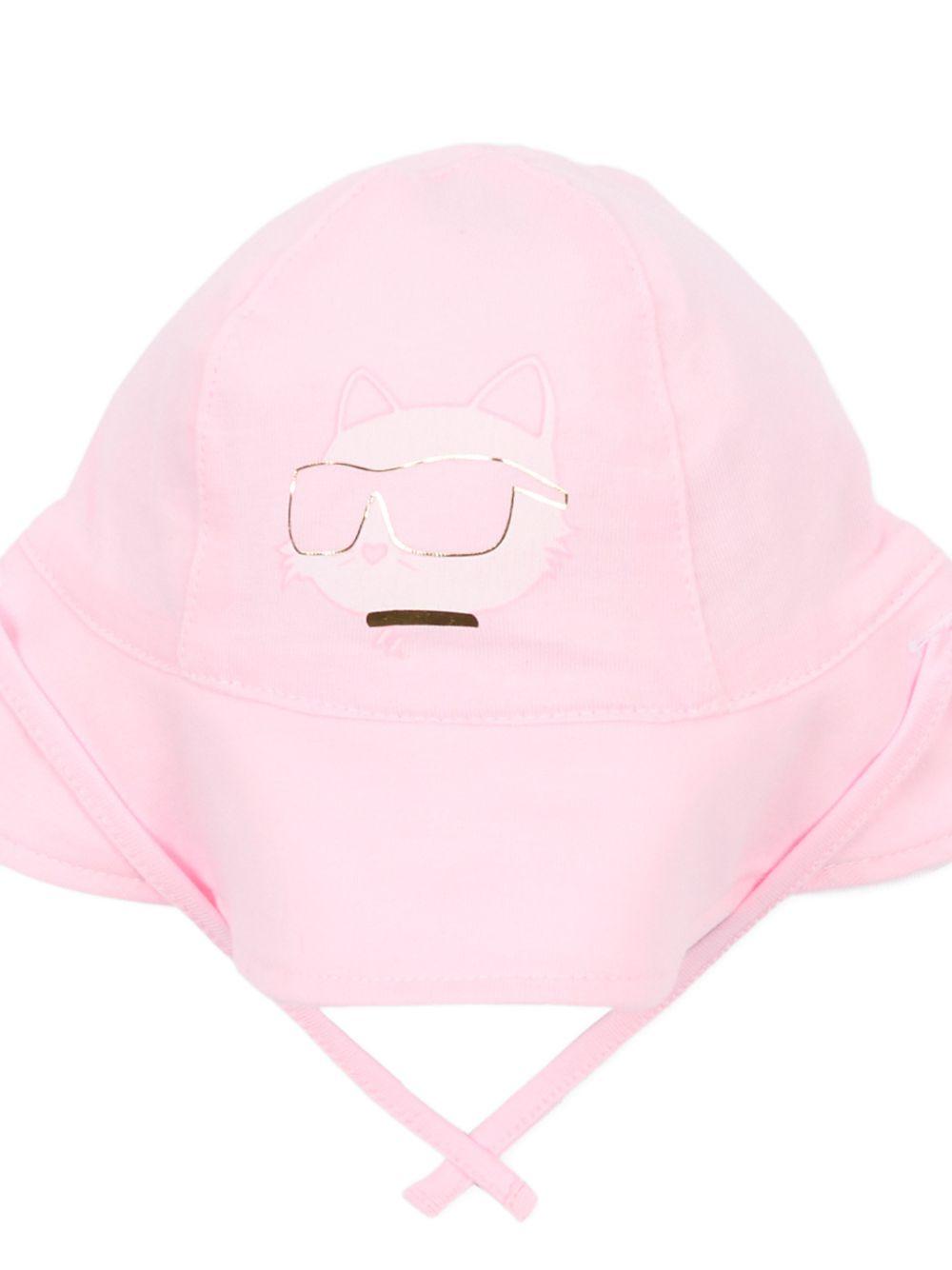 Cappello per neonata Karl Lagerfeld Kids reversibile Z31190 475 KARL LAGERFELD KIDS 