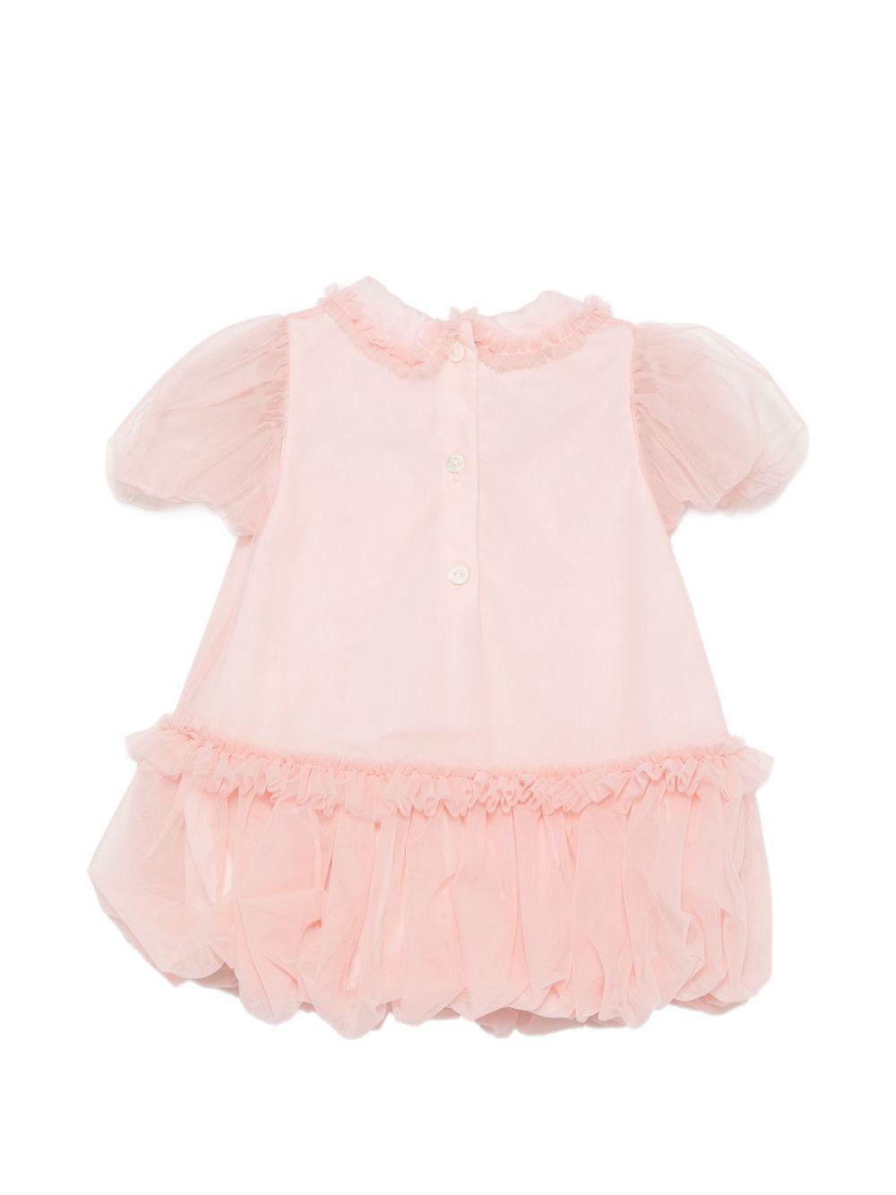 Abito per neonata Fendi Kids con rouches BFB627AEXX F1UL9 FENDI KIDS 