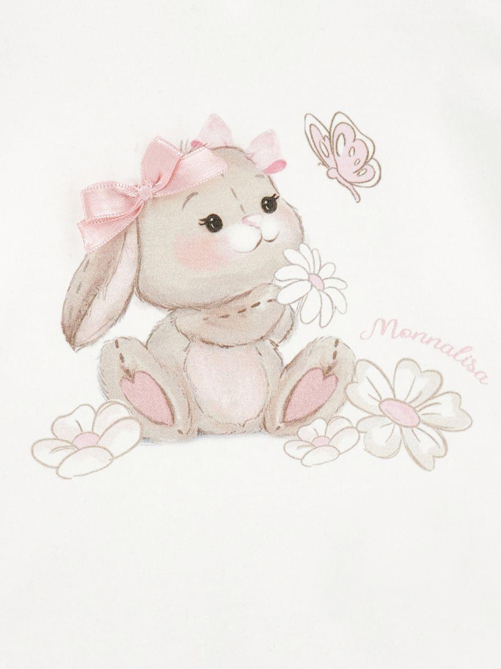 T-shirt per neonataMonnalisa coniglio 39G6087002 0001 MONNALISA 