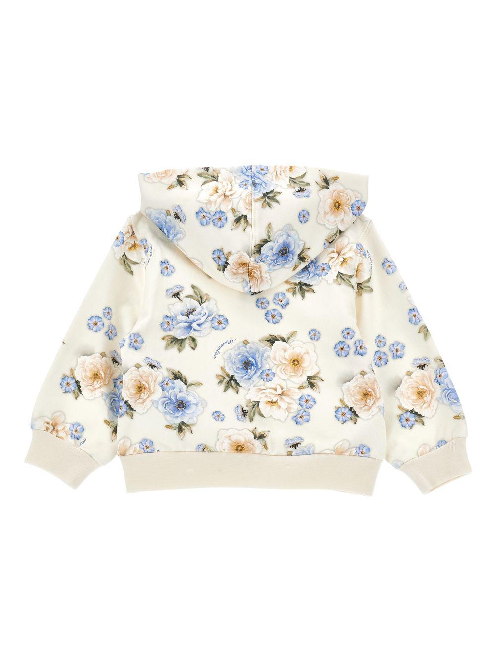 Monnalisa felpa a fiori 39F8036018 0258 MONNALISA 