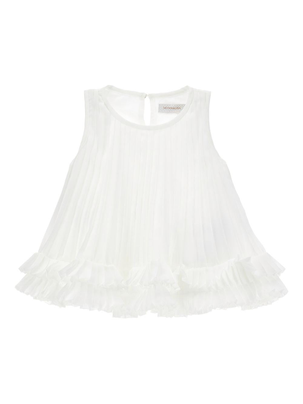 Top per bambina Monnalisa plissè 71G3057364 0001 MONNALISA 