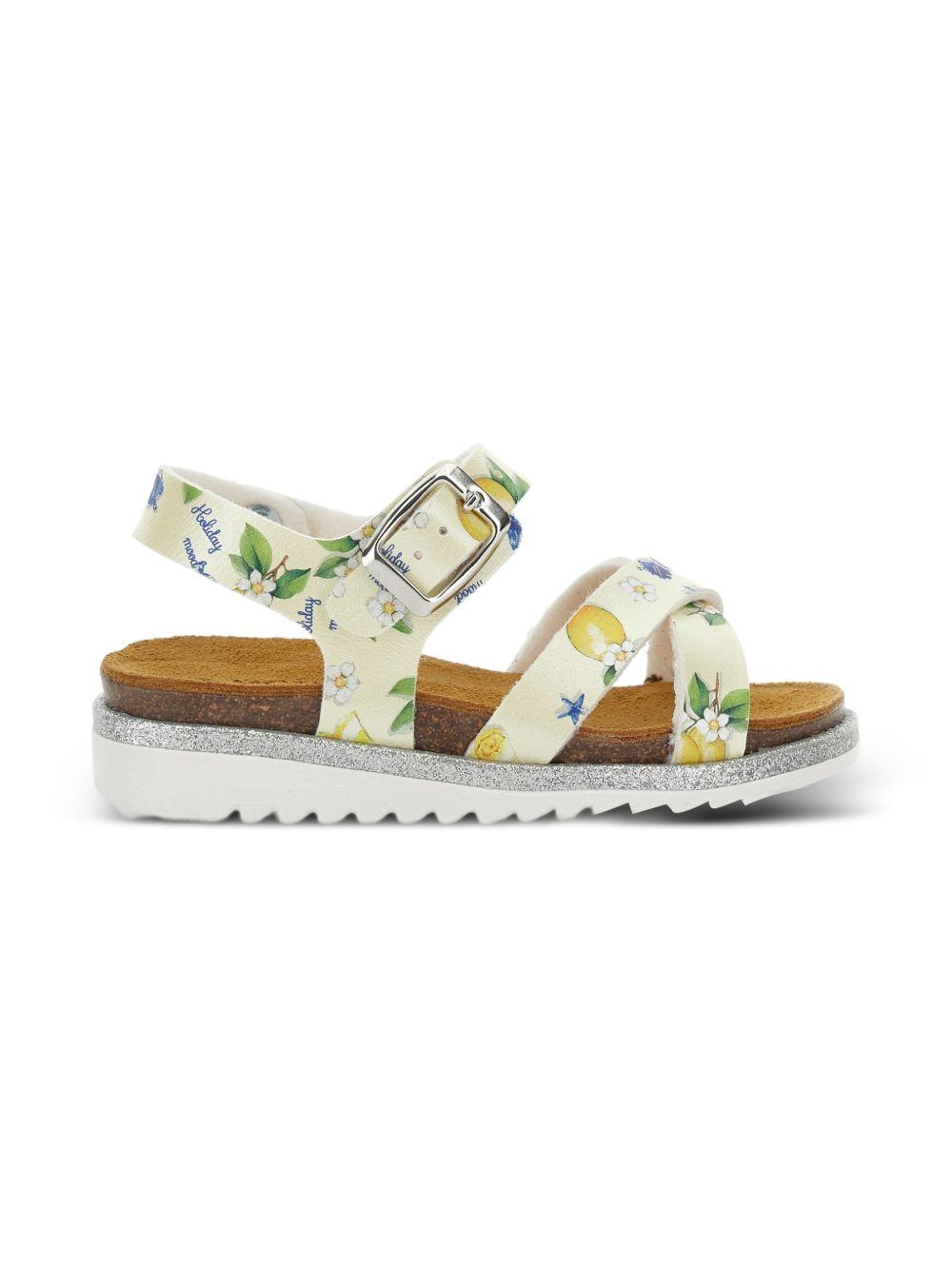 Sandali per bambina Monnalisa con limoni 8CG0087702 0014 MONNALISA 