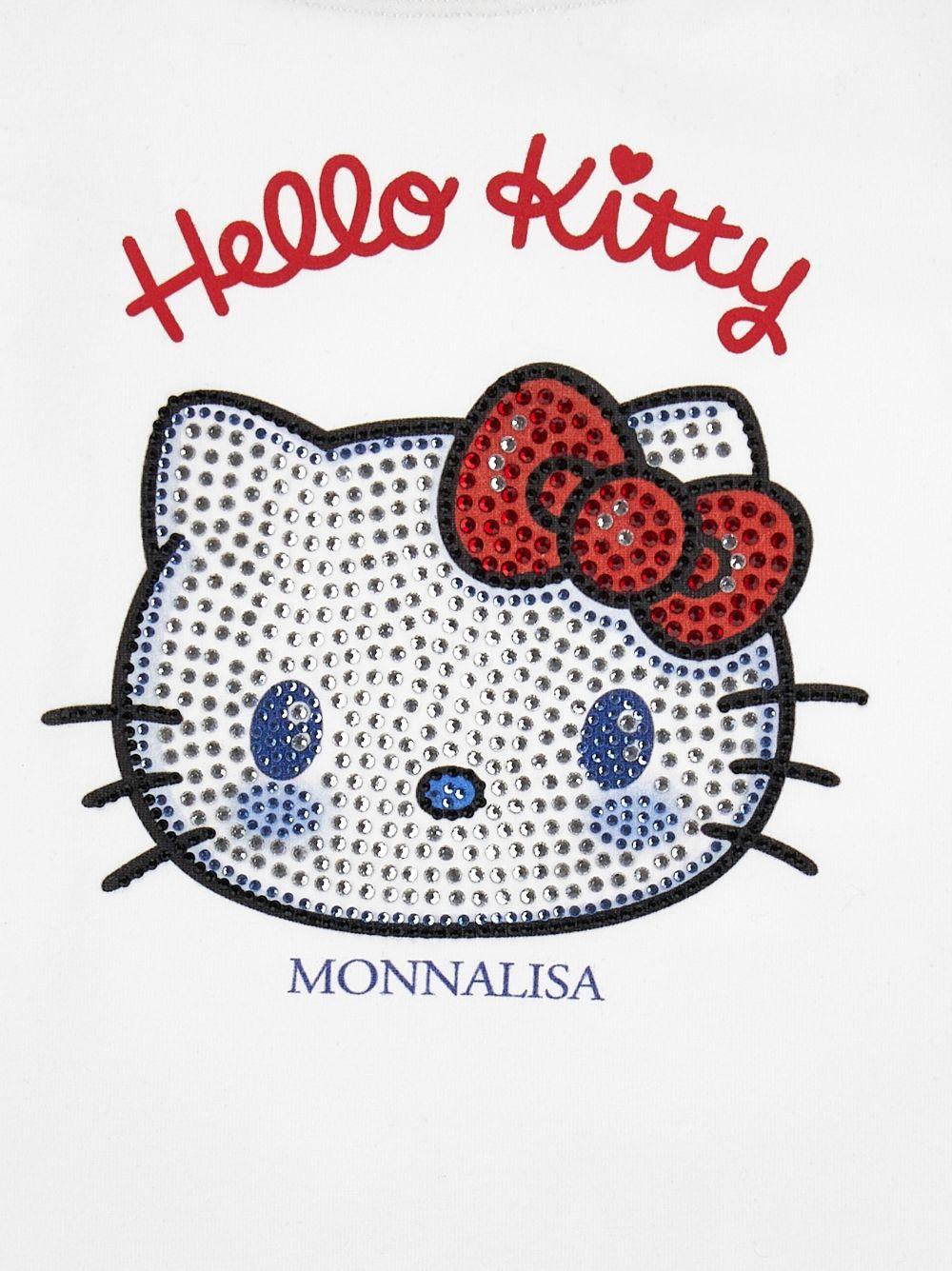 T-shirt per bambina Monnalisa Hello Kitty 19G6177005 0099 MONNALISA 