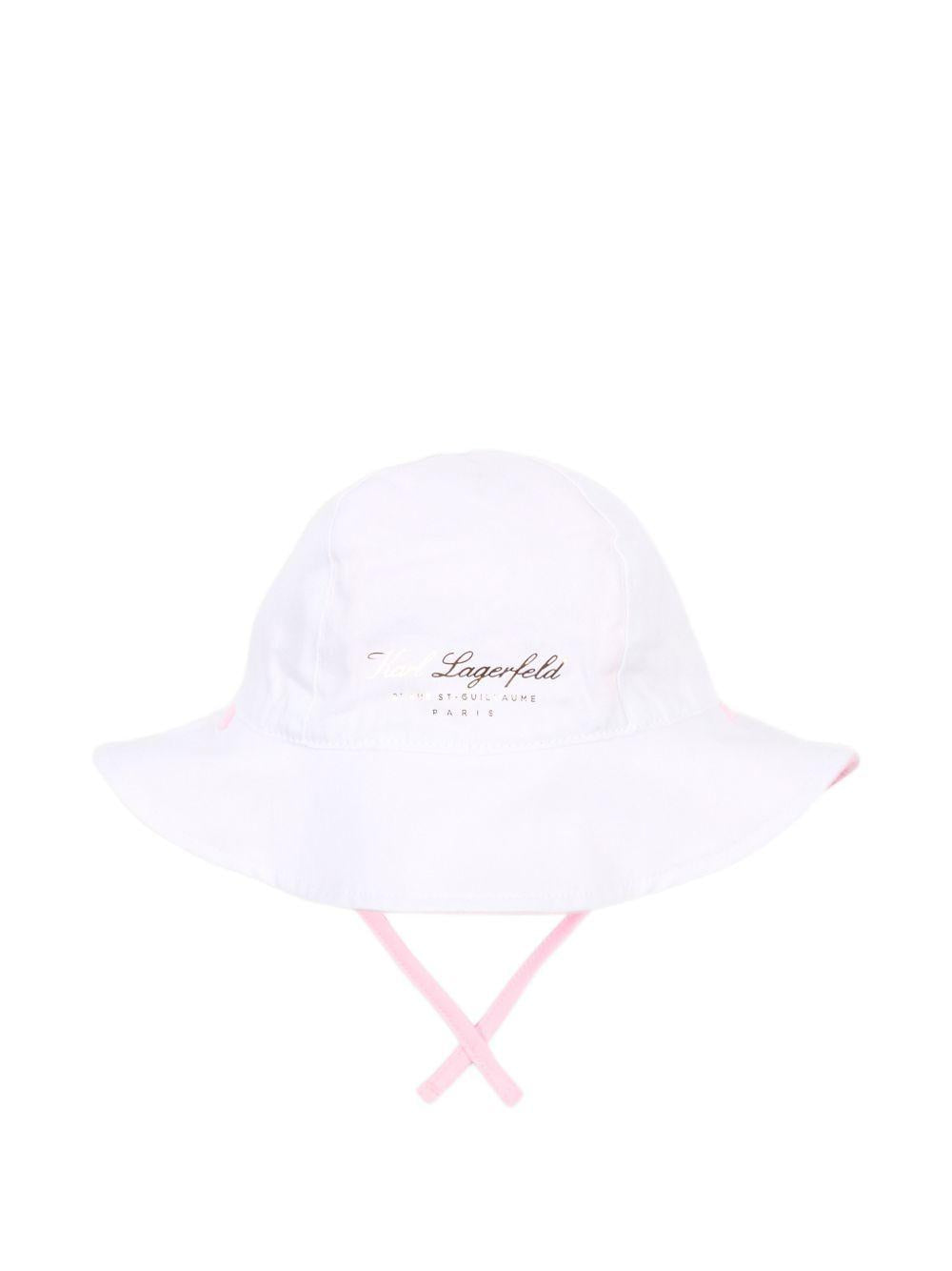 Cappello per neonata Karl Lagerfeld Kids reversibile Z31190 475 KARL LAGERFELD KIDS 