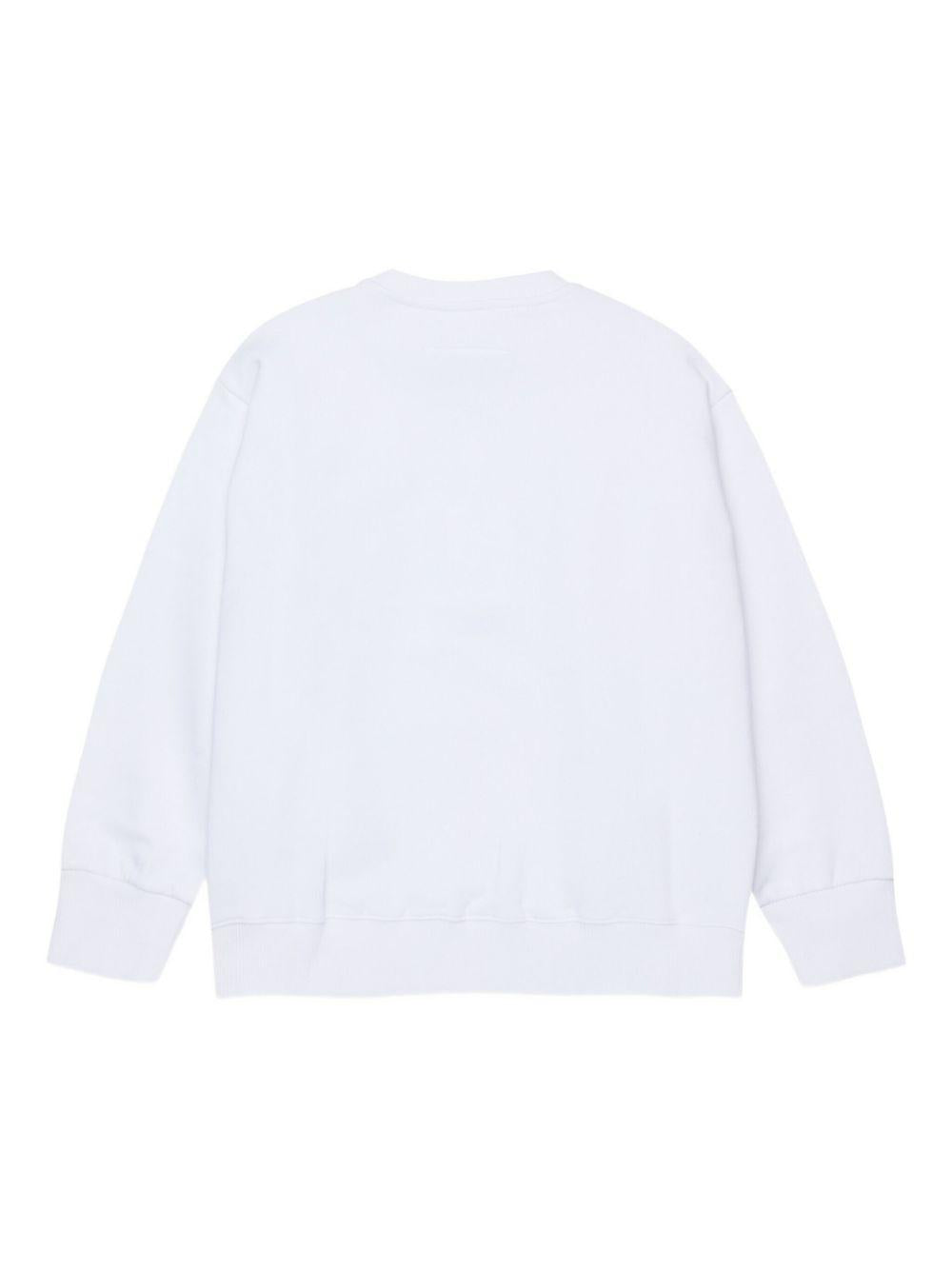 Felpa per bambino Maison Margiela Kids con stampa M61011MM04H M6100 MAISON MARGELA KIDS 
