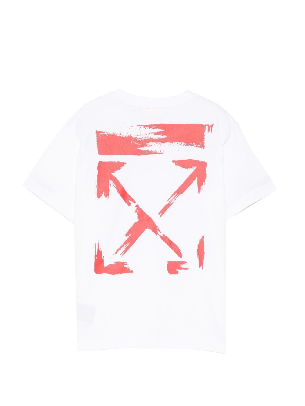 T-shirt per bambino Off White Kids con logo OBAA002S26JER006 110 OFF WHITE KIDS 